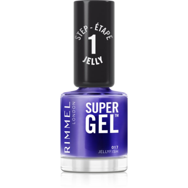 Rimmel Super Gel géles körömlakk UV/LED lámpa használata nélkül árnyalat 017 Lacquer Jellyfish 12 ml-ár