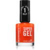 Rimmel Super Gel géles körömlakk UV/LED lámpa használata nélkül árnyalat 018 Orange Sorbet 12 ml-ár
