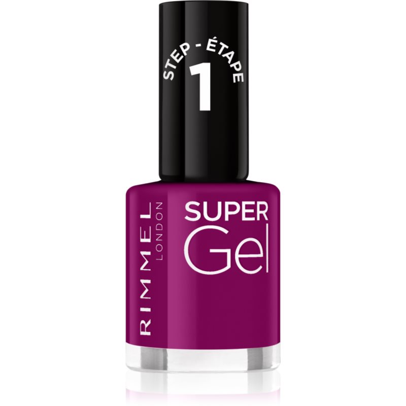 Rimmel Super Gel géles körömlakk UV/LED lámpa használata nélkül árnyalat 025 Urban Purple 12 ml-Ár