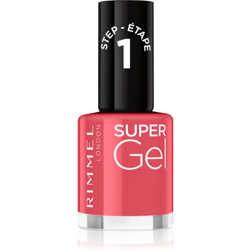 Rimmel Super Gel géles körömlakk UV/LED lámpa használata nélkül árnyalat 032 Cocktail Passion 12 ml-Ár