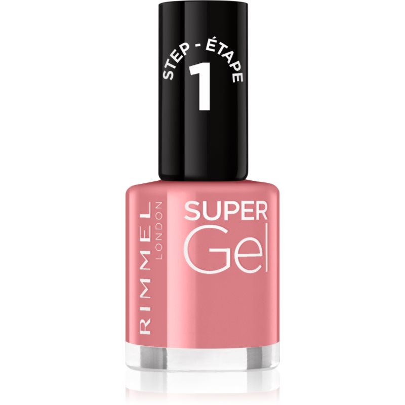 Rimmel Super Gel géles körömlakk UV/LED lámpa használata nélkül árnyalat 035 Pop Princess Pink 12 ml-Ár