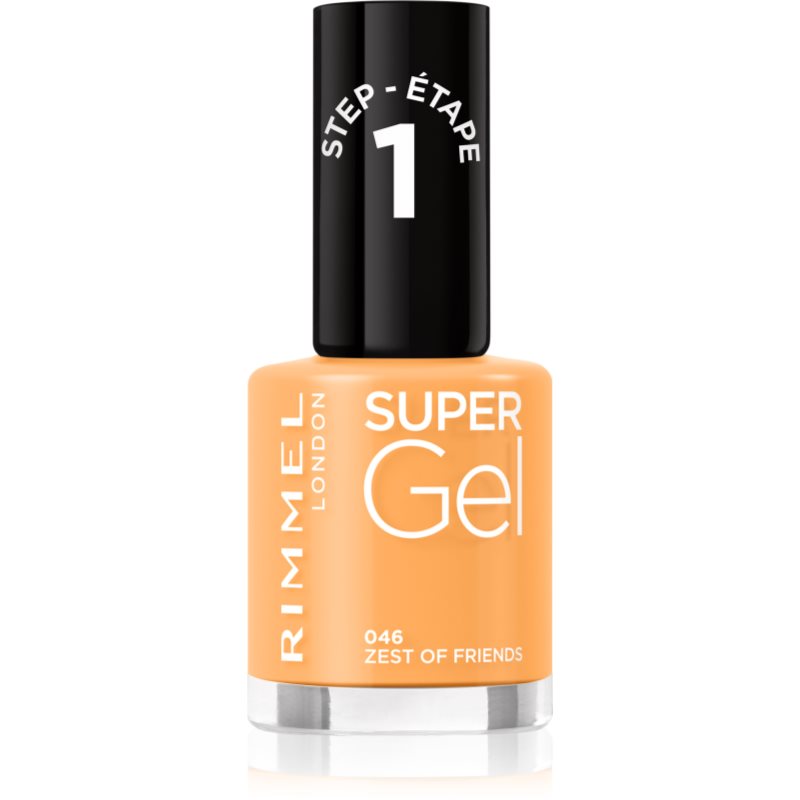 Rimmel Super Gel géles körömlakk UV/LED lámpa használata nélkül árnyalat 046 Zest Of Friends 12 ml-Ár