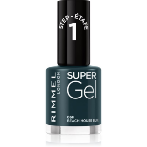 Rimmel Super Gel géles körömlakk UV/LED lámpa használata nélkül árnyalat 068 Beach House Blue 12 ml-Ár