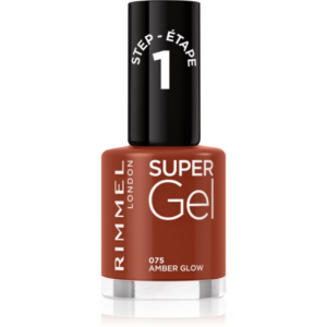 Rimmel Super Gel géles körömlakk UV/LED lámpa használata nélkül árnyalat 075 Amber Glow 12 ml-Ár