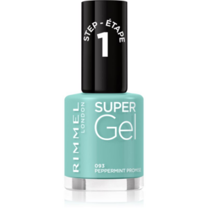 Rimmel Super Gel géles körömlakk UV/LED lámpa használata nélkül árnyalat 093 Peppermint Promise 12 ml-Ár