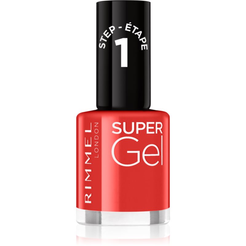 Rimmel Super Gel géles körömlakk UV/LED lámpa használata nélkül árnyalat 097 Party Till Sunset 12 ml-Ár