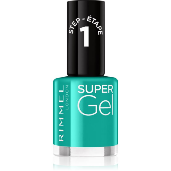 Rimmel Super Gel géles körömlakk UV/LED lámpa használata nélkül árnyalat 098 Never Blue With You 12 ml-Ár