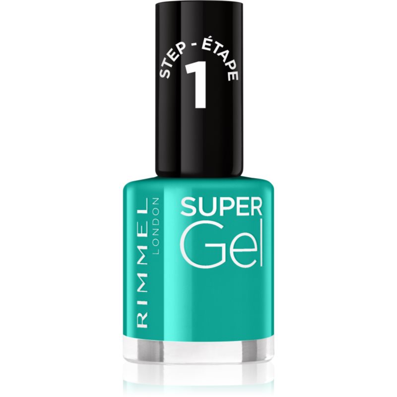 Rimmel Super Gel géles körömlakk UV/LED lámpa használata nélkül árnyalat 098 Never Blue With You 12 ml-Ár