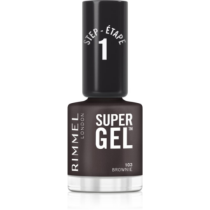 Rimmel Super Gel géles körömlakk UV/LED lámpa használata nélkül árnyalat 103 Brownie 12 ml-ár