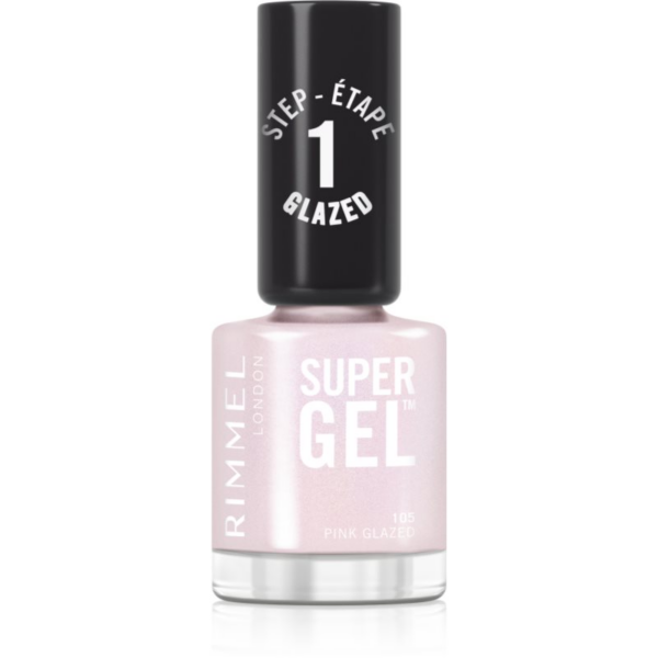 Rimmel Super Gel géles körömlakk UV/LED lámpa használata nélkül árnyalat 105 Pink Glazed 12 ml-ár