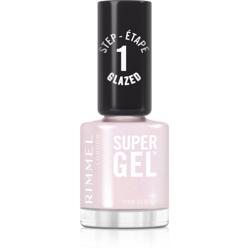 Rimmel Super Gel géles körömlakk UV/LED lámpa használata nélkül árnyalat 105 Pink Glazed 12 ml-ár