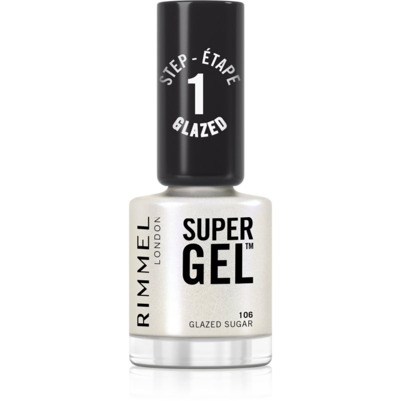 Rimmel Super Gel géles körömlakk UV/LED lámpa használata nélkül árnyalat 106 Glazed Sugar 12 ml-ár