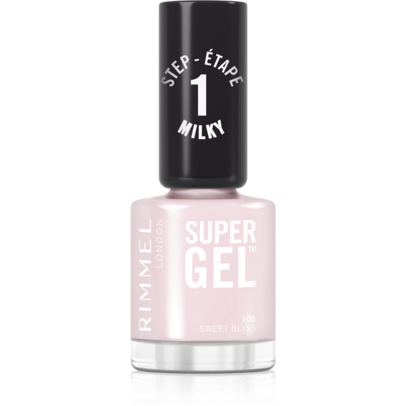 Rimmel Super Gel géles körömlakk UV/LED lámpa használata nélkül árnyalat 108 Sweet Bliss 12 ml-ár