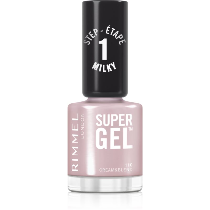 Rimmel Super Gel géles körömlakk UV/LED lámpa használata nélkül árnyalat 110 Cream & Blend 12 ml-ár