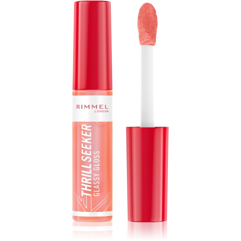 Rimmel Thrill Seeker Glassy Gloss dúsító ajakfény árnyalat 250 Peachy Vibes 10 ml-Ár