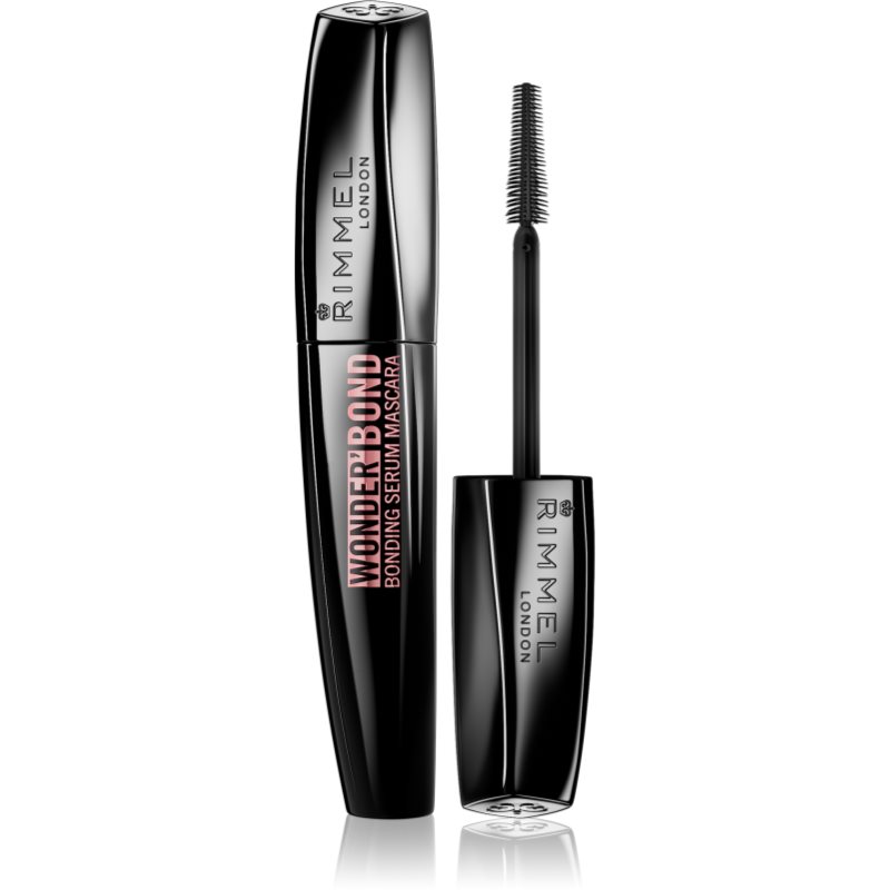 Rimmel Wonder Bond dúsító és hosszabbító szempillaspirál segíti a szempillák növekedését árnyalat Brown 11 ml-Ár