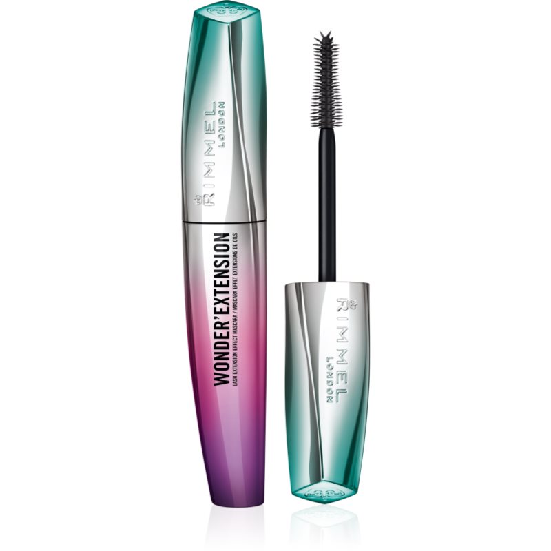 Rimmel Wonder'Extension legyező hatású szempillaspirál a hosszú és dús pillákért árnyalat 001 Black 11 ml-Ár
