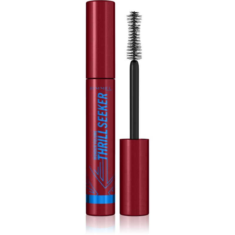 Rimmel WonderVolume Thrill Seeker vízálló tömegnövelő szempillaspirál árnyalat Black 8 ml-Ár