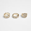 Rings - 3pcs - gold colors
