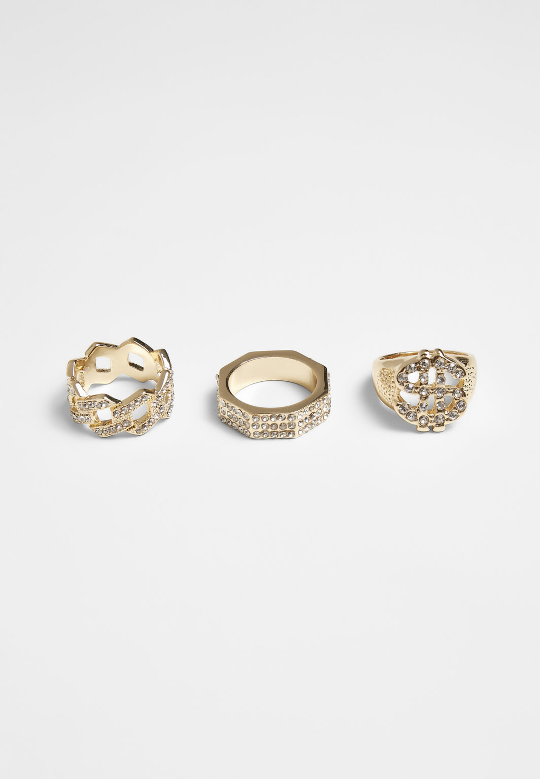 Rings - 3pcs - gold colors