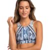 Rip Curl MOON TIDE CROP Blue swimsuit