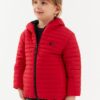 River Club Girl's Water and Windproof Fiber Red Hooded Coat