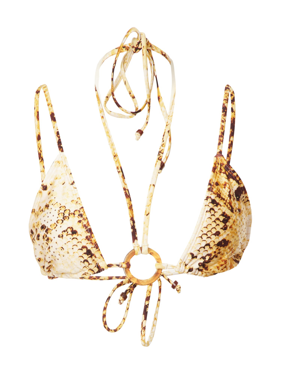 River Island Bikini felső  bézs / sötét barna / sárga / világos sárga-Hungary