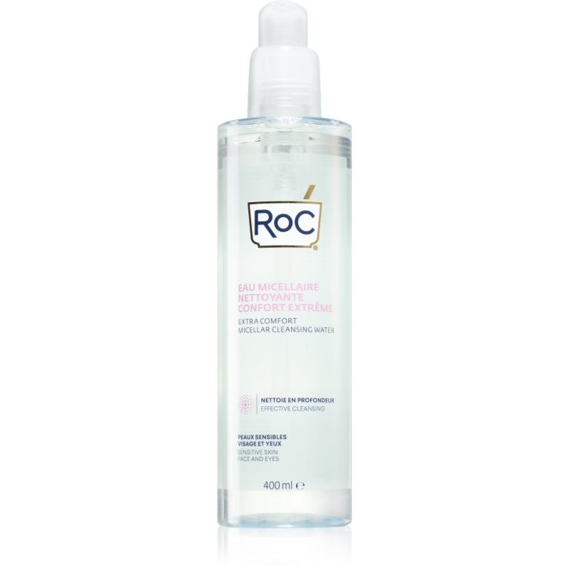RoC Extra Comfort Micellar Cleansing Water nyugtató micellás víz az érzékeny arcbőrre 400 ml-Ár