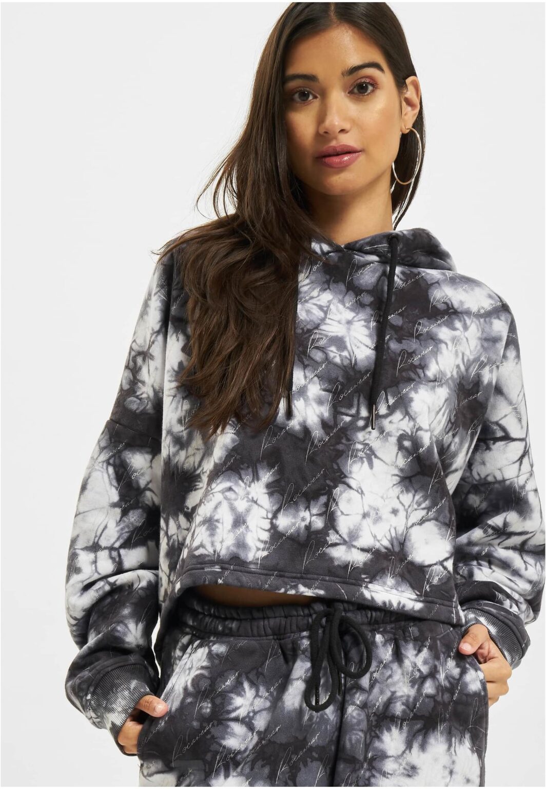 Rocawear Get Loud Cropped Hoody Black