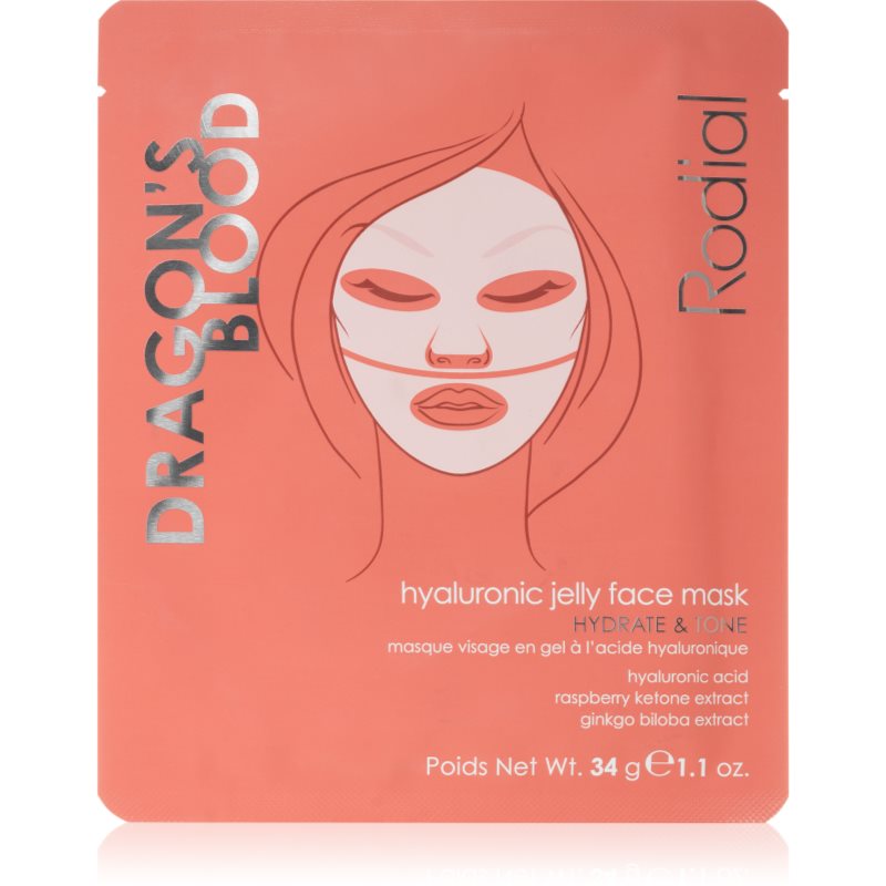 Rodial Dragon's Blood Hyaluronic Jelly Face Mask intenzív hidrogélmaszk hialuronsavval 34 g-Ár