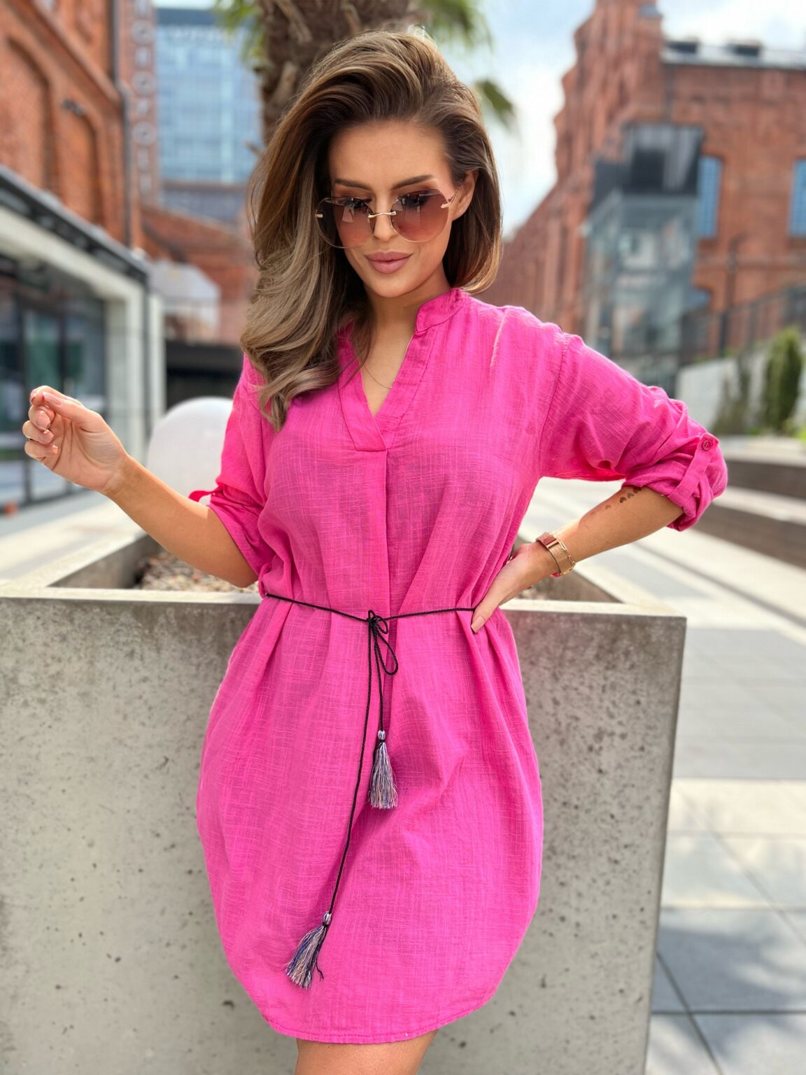 Rózsaszín ruha és Bella BI-2021977.hotpink