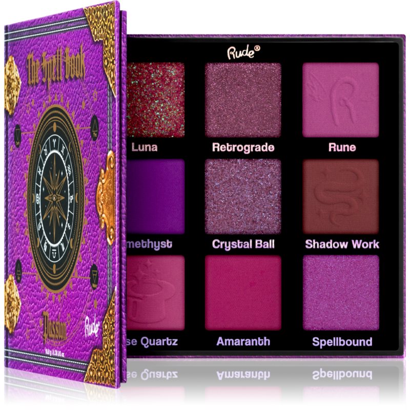 Rude Cosmetics The Spell Book szemhéjfesték paletta árnyalat Passion 10.8 g