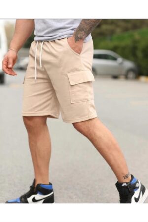 S2999 DEWBERRY CARGO POCKET MENS SHORT-BEIGE S2999 DEWBERRY CARGO POCKET MENS SHORT-BEIGE