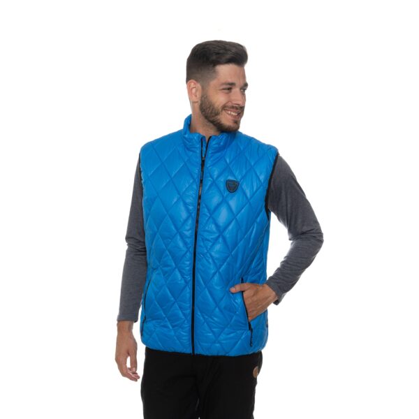 SAM73 Blue Men's Quilted Vest SAM 73 - Men