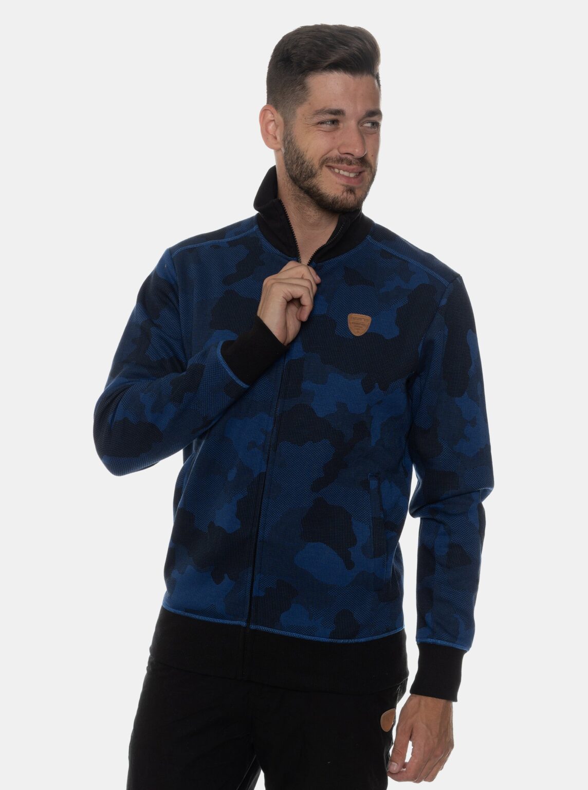 SAM73 Dark blue Mens Patterned Sweatshirt SAM 73 - Men