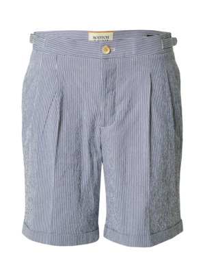SCOTCH & SODA Élére vasalt nadrágok  krém / tengerészkék-Ár