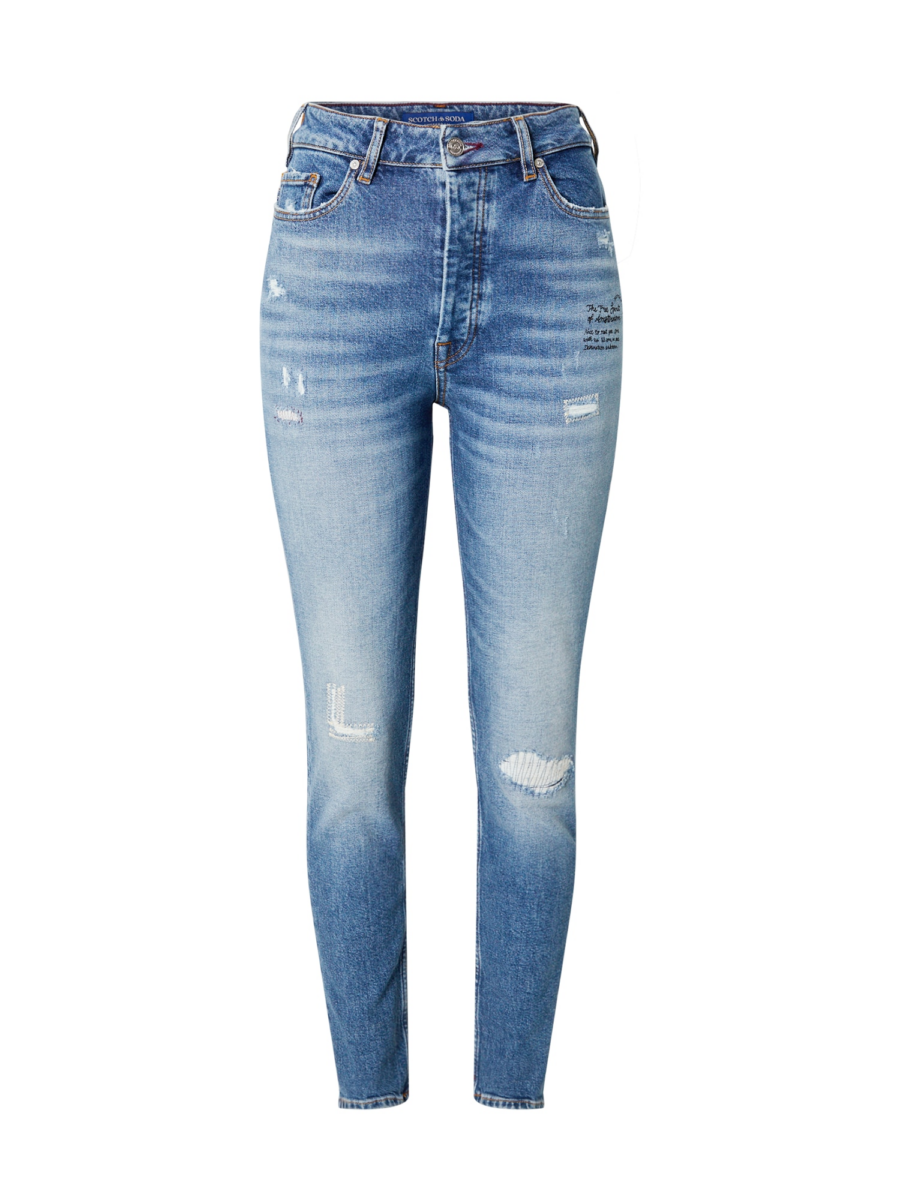 SCOTCH & SODA Farmer 'The Line high rise skinny in organic cot'  kék farmer-Hungary