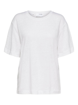 SELECTED FEMME Oversize póló 'Vilja'  fehér melír-Hungary