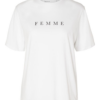 SELECTED FEMME Póló 'VILJA'  fekete / fehér-Ár