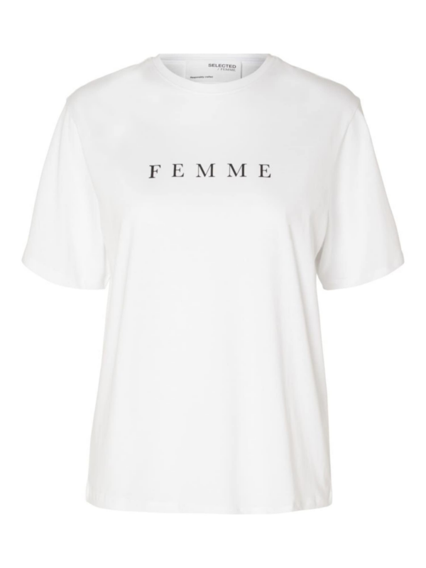 SELECTED FEMME Póló 'VILJA'  fekete / fehér-Ár