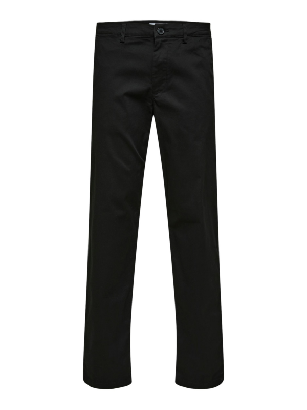 SELECTED HOMME Chino nadrág 'New Miles'  fekete-Hungary