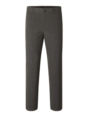 SELECTED HOMME Chino nadrág 'SLHRobert'  sötétszürke / fehér-Ár