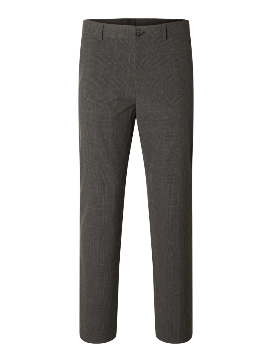 SELECTED HOMME Chino nadrág 'SLHRobert'  sötétszürke / fehér-Ár