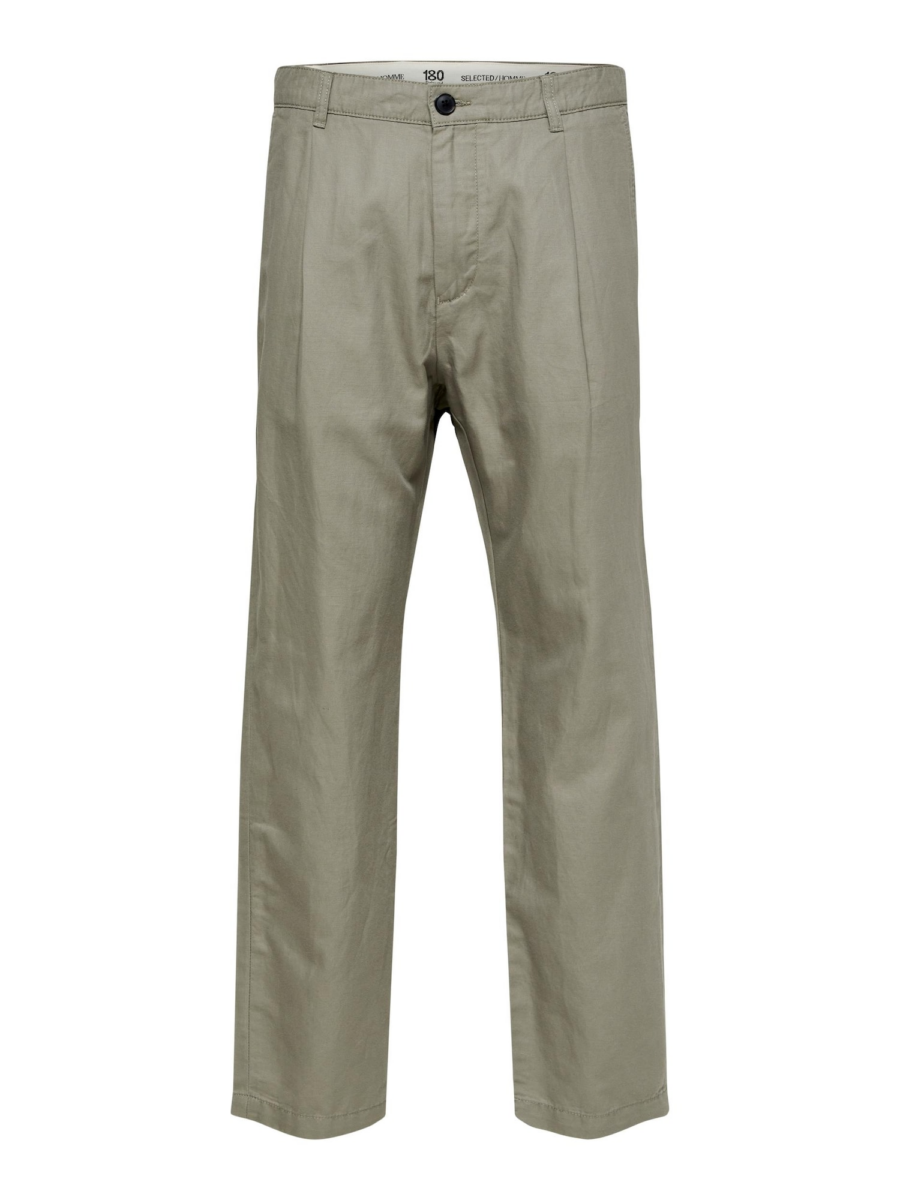 SELECTED HOMME Élére vasalt nadrágok 'Jones'  khaki-Hungary