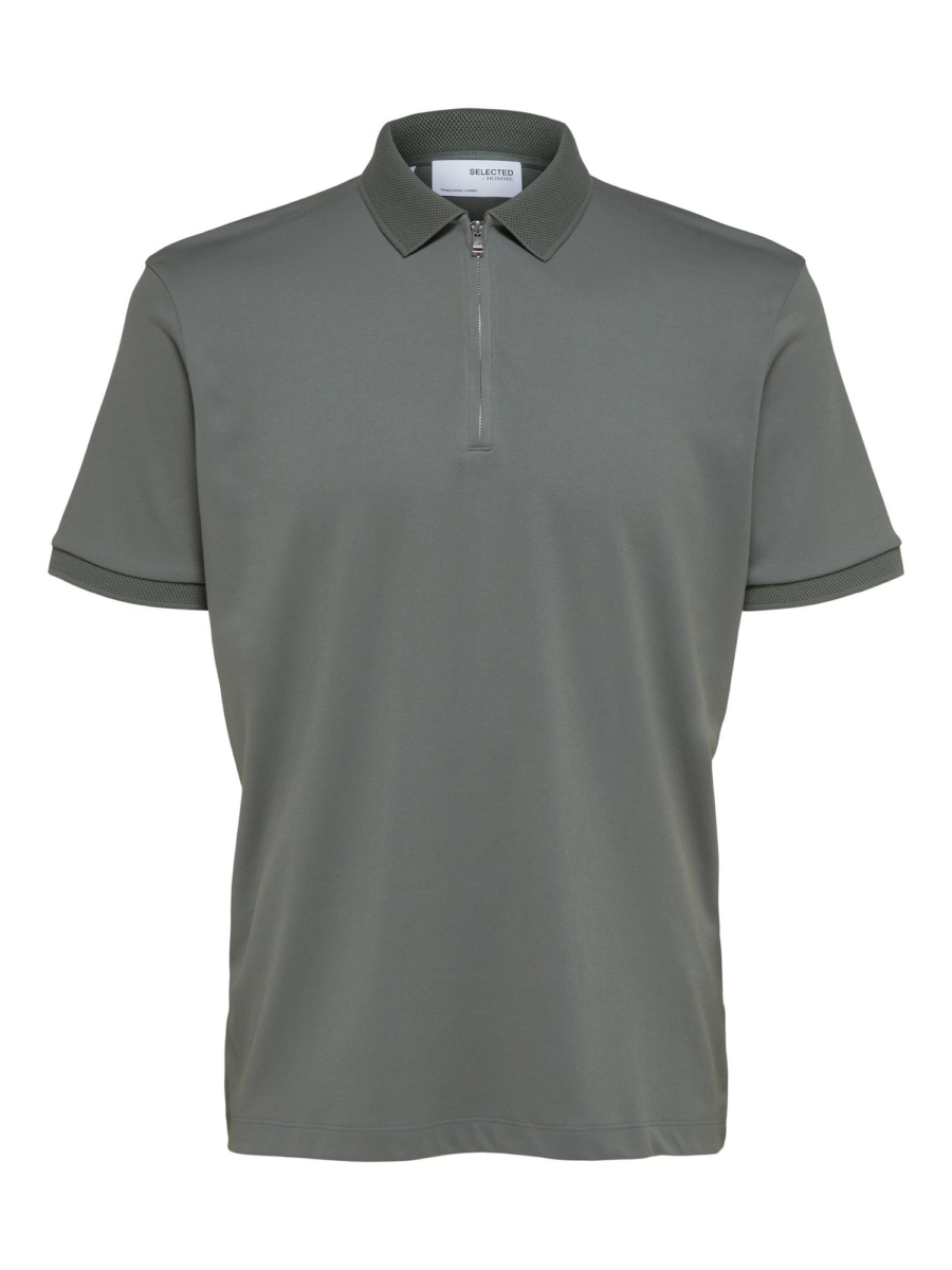 SELECTED HOMME Póló 'Fave'  khaki-Hungary