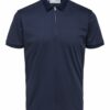 SELECTED HOMME Póló 'SLHFave'  tengerészkék-hu