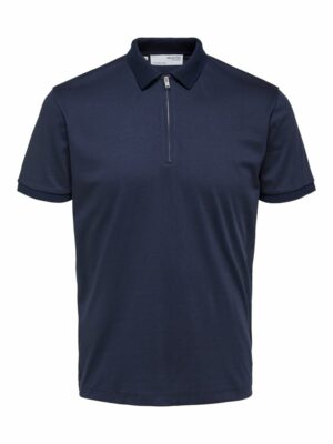 SELECTED HOMME Póló 'SLHFave'  tengerészkék-hu