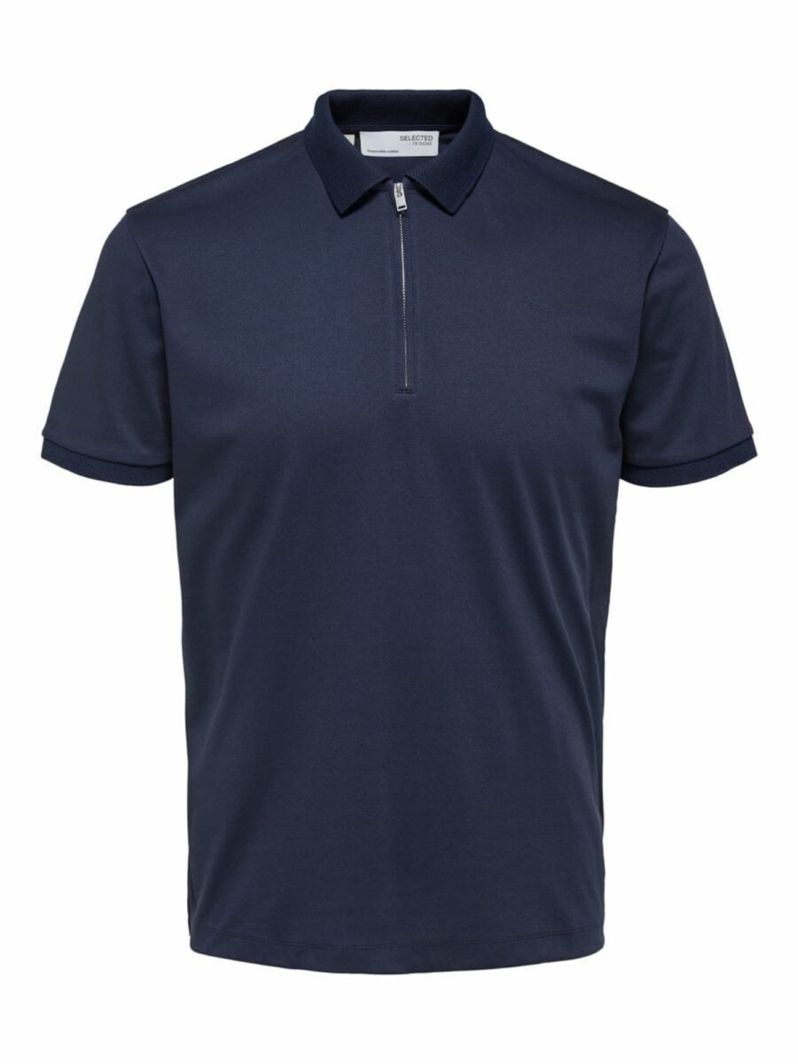 SELECTED HOMME Póló 'SLHFave'  tengerészkék-hu