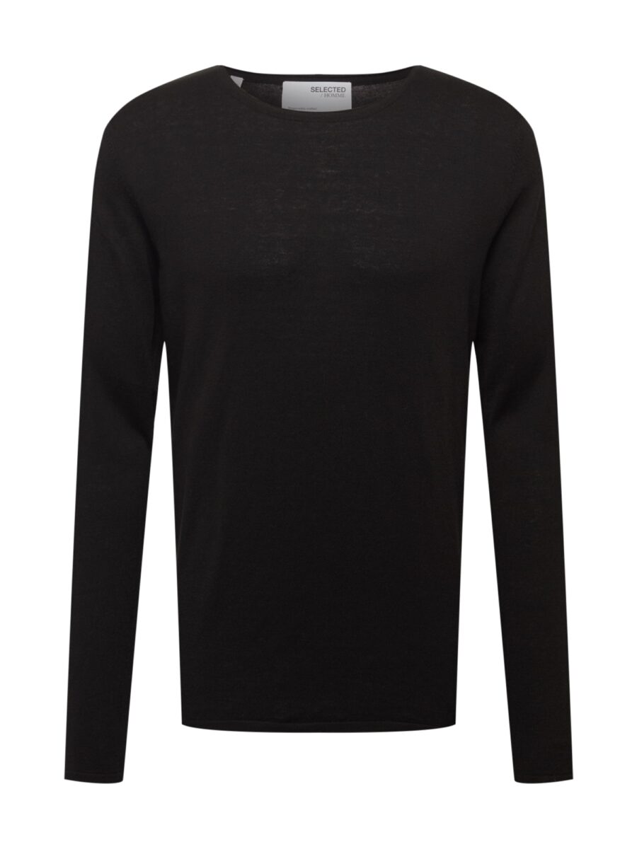 SELECTED HOMME Pulóver 'ROME'  fekete-hu