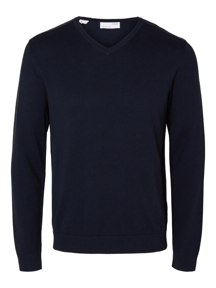 SELECTED HOMME Pulóver 'SLHBERG'  tengerészkék-Ár